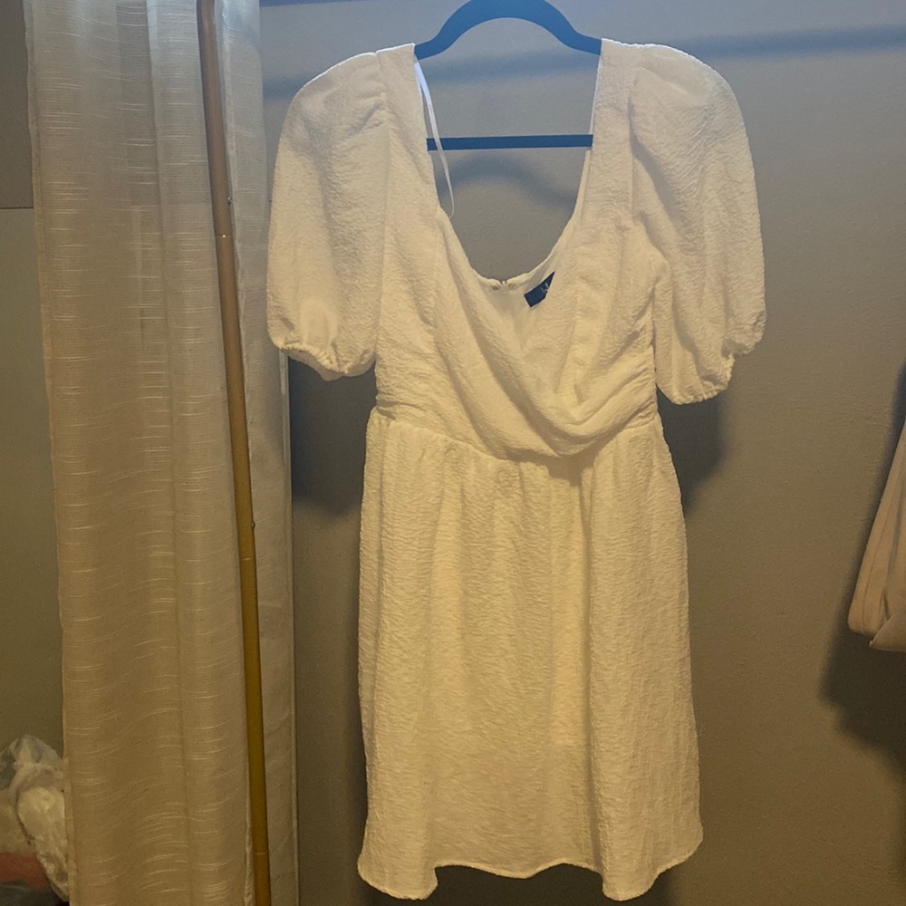 White mini dress